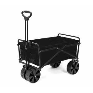 a close up of a handcart